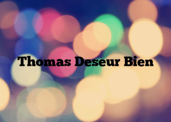 Thomas Deseur Bien