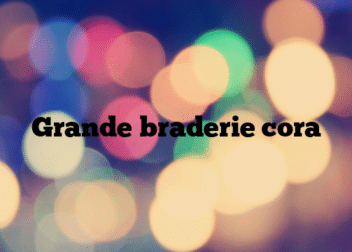 Grande braderie cora